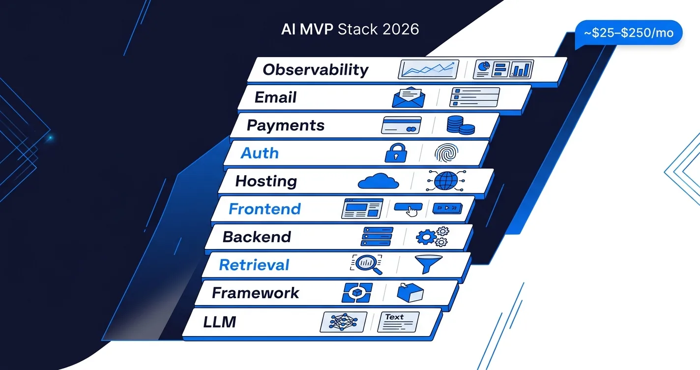 The AI MVP Tech Stack in 2026: What We Actually Ship With (and What We Skip)