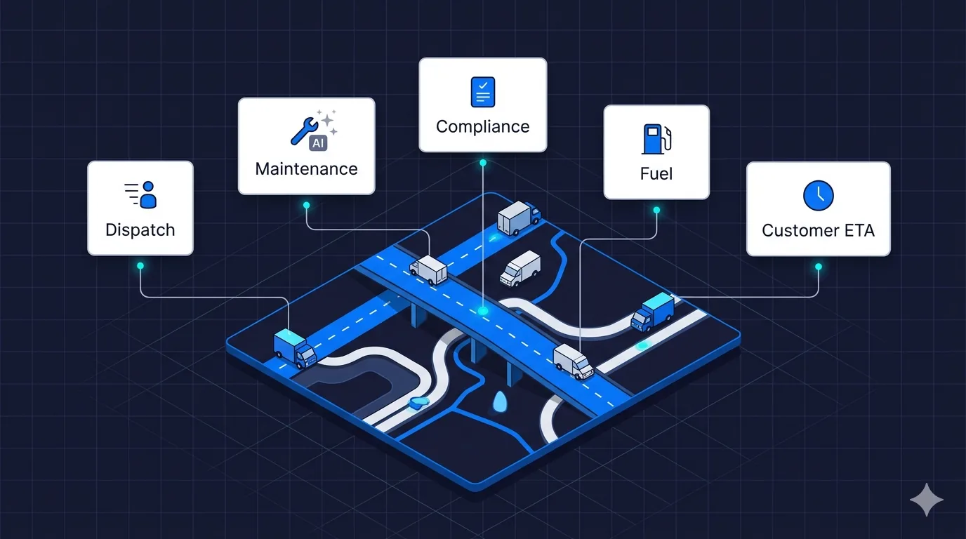 AI Workflow Automation for Fleet Companies: Dispatch, Maintenance, Compliance, Fuel (2026 Playbook)
