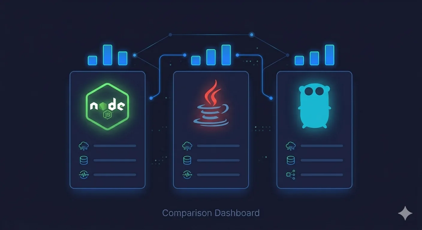 Node.js vs Java vs Go for Enterprise Backends (2026 Comparison)