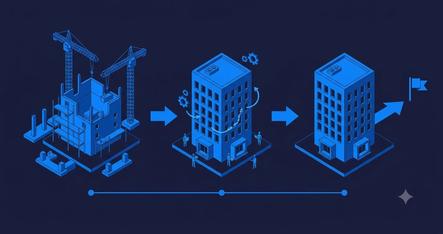 Build, operate, and transfer phases of setting up a GCC in India
